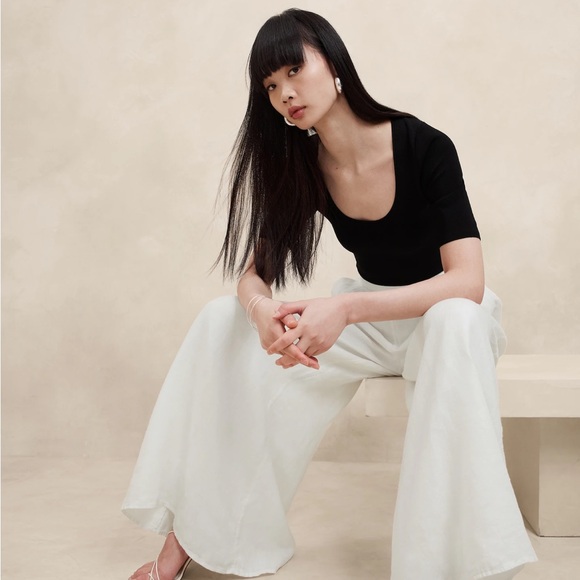 Banana Republic brand new with tags , wide linen pants size small, paid 280$ - Picture 2 of 11